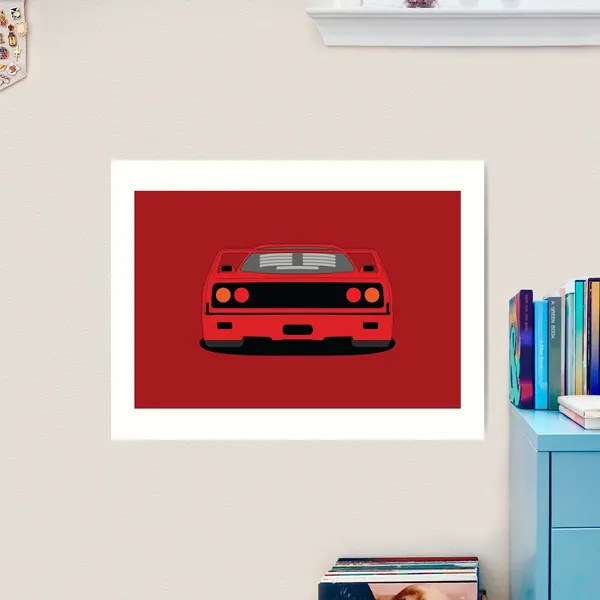Ferrari F40 wall art