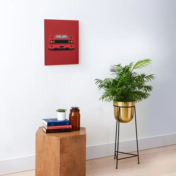 Ferrari F40 Canvas Mounted Print