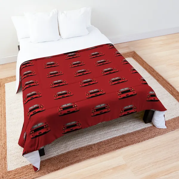 Car themed homeware for the house such as this Ferrari F40 comforter, plus throw pillows, blankets, coasters and wall clocks