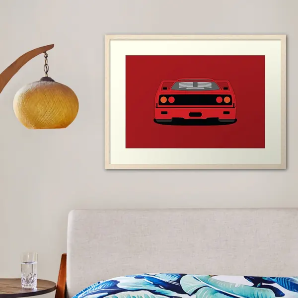Ferrari F40 wall art