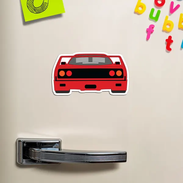 Ferrari F40 stickers, magnets and pins