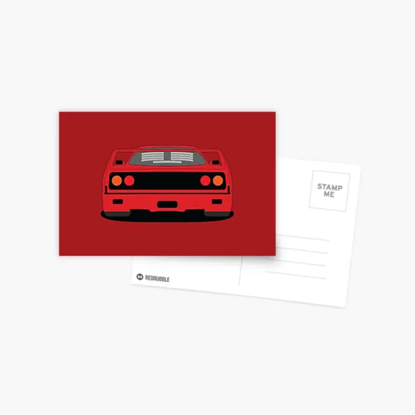 Ferrari F40 Postcard