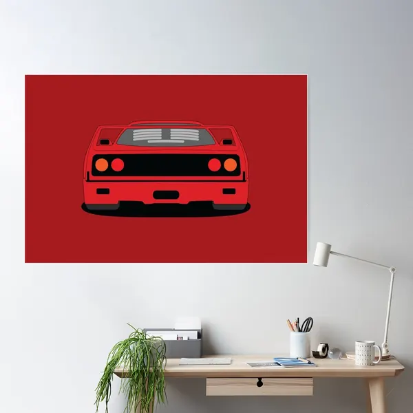 Ferrari F40 Poster