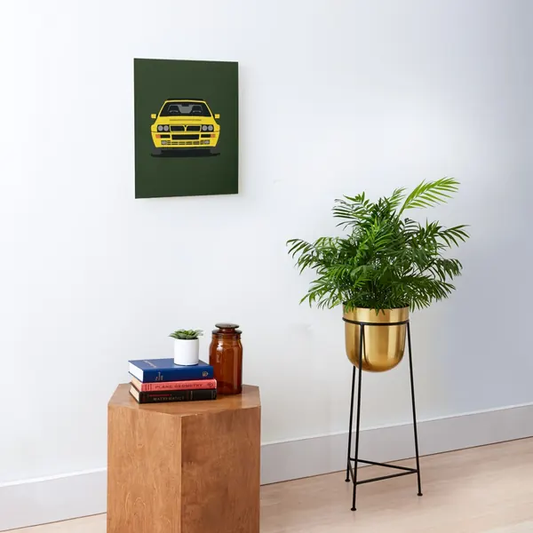 Lancia Delta HF Integrale Canvas Mounted Print