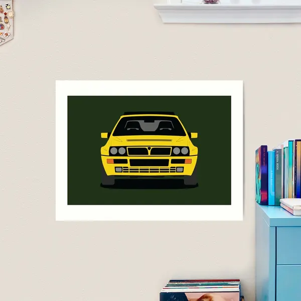 Lancia Delta HF Integrale Art Print