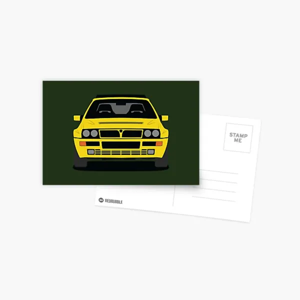 Lancia Delta HF Integrale Postcard