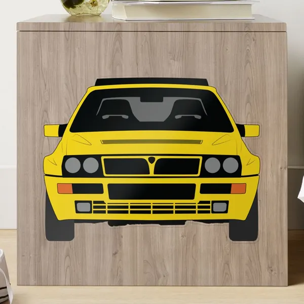 Lancia Delta HF Integrale stickers, magnets and pins