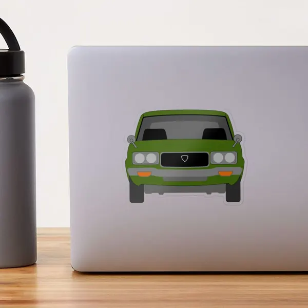Mazda RX-3 stickers, magnets and pins