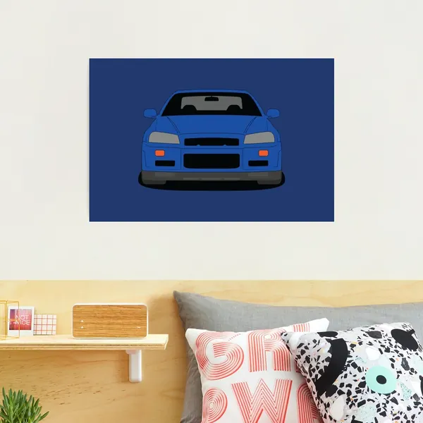 Nissan GT-R R34 Photographic Print