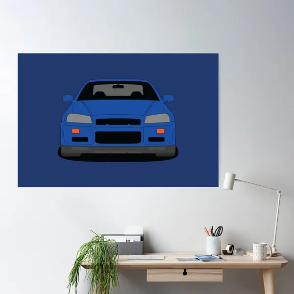 Nissan GT-R R34 Poster