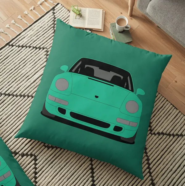Porsche 993 Carrera S Floor Pillow