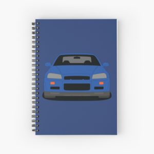 Nissan Skyline GT-R R34 Spiral Notebook